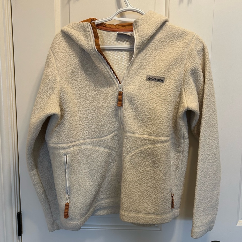 Colombia Women’s Sherpa Quarter Zip Hoodie- size M.